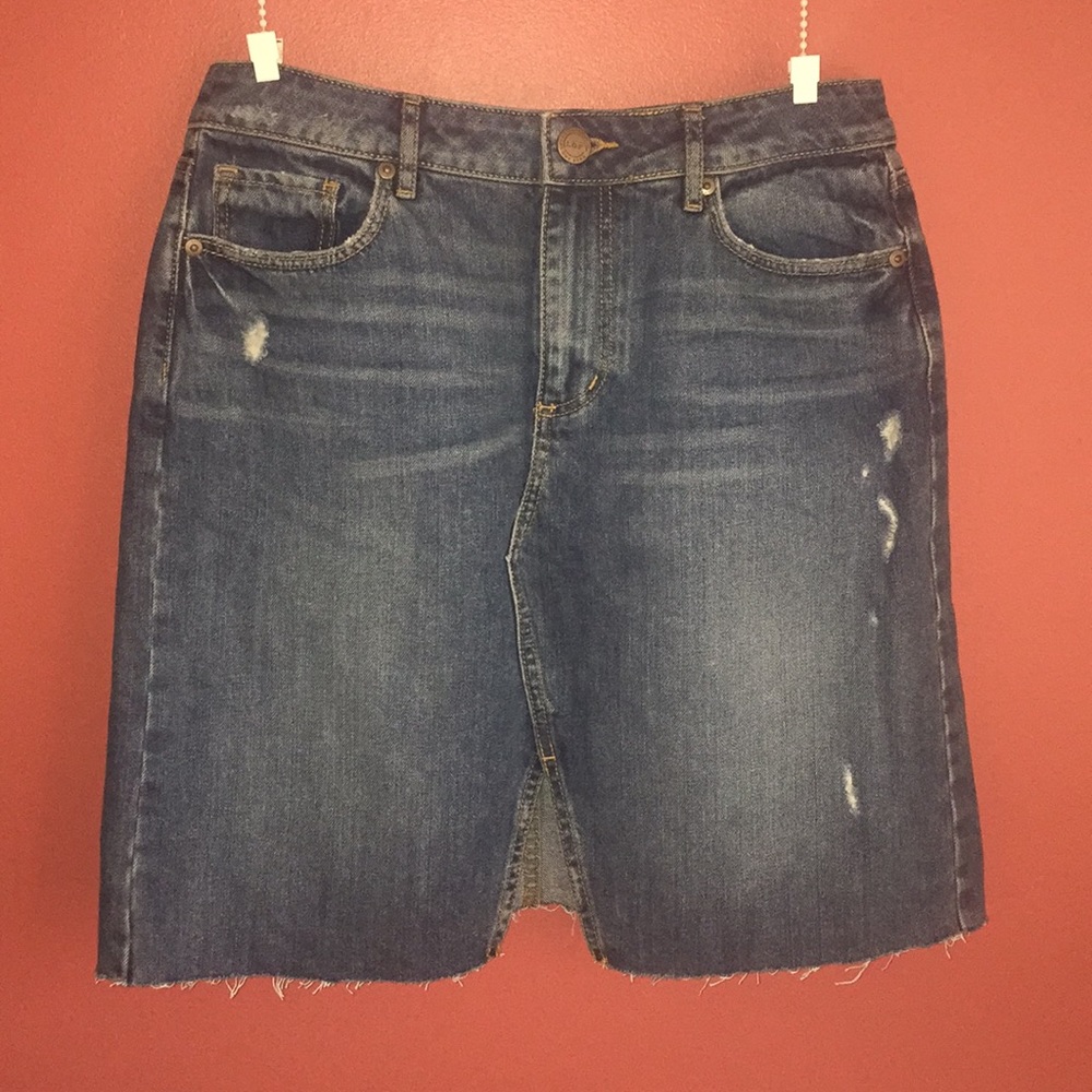 NWT LOFT Denim Skirt